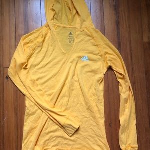 ADIDAS HOODIE-Yellow, Women's Medium